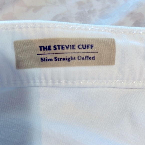 AG Adriano Goldscmied The Stevie Cuff White Jeans sold at Anthropologie 27 - Picture 5 of 6